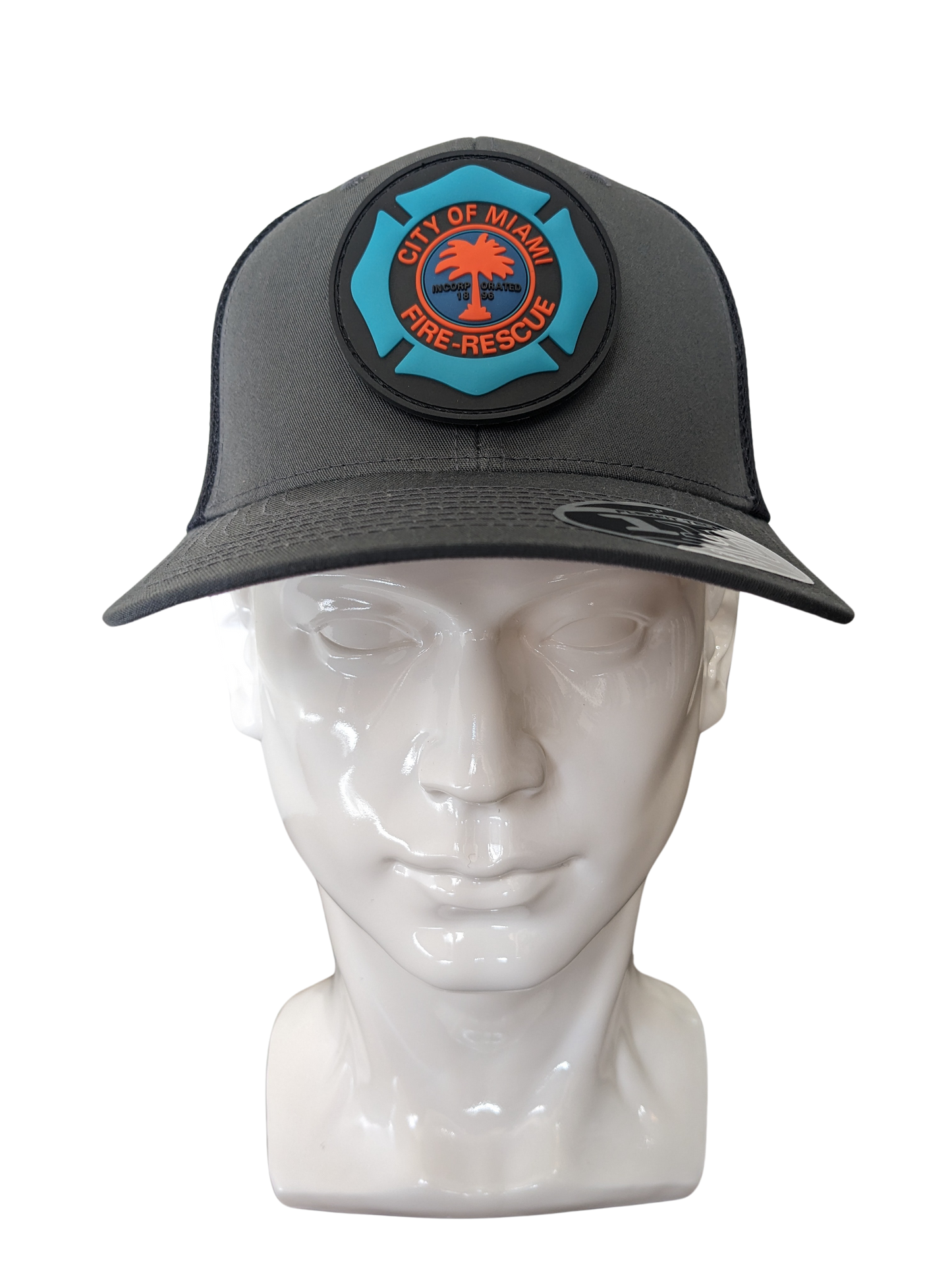 Miami Dolphins City of Miami Fire Rescue Removable PVC Patch Hat