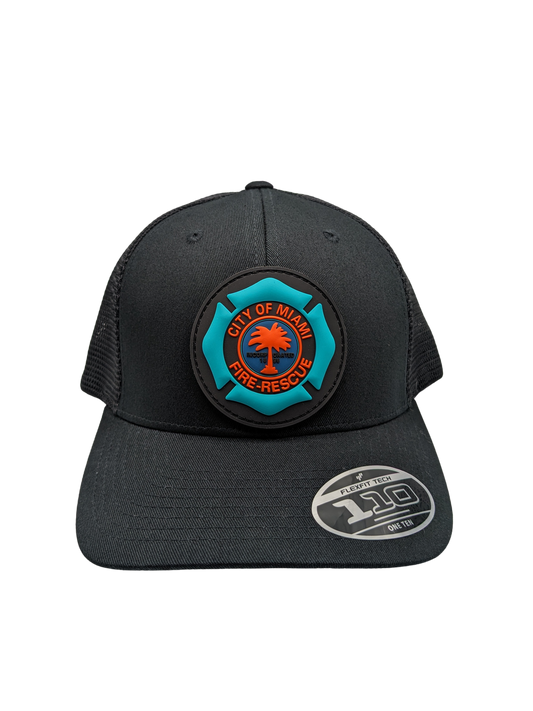 Miami Dolphins City of Miami Fire Rescue Removable PVC Patch Hat
